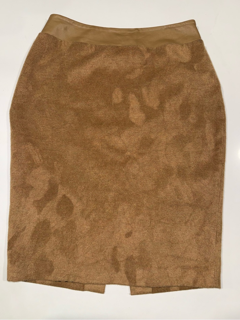 Finity Camel Brown Pencil Skirt